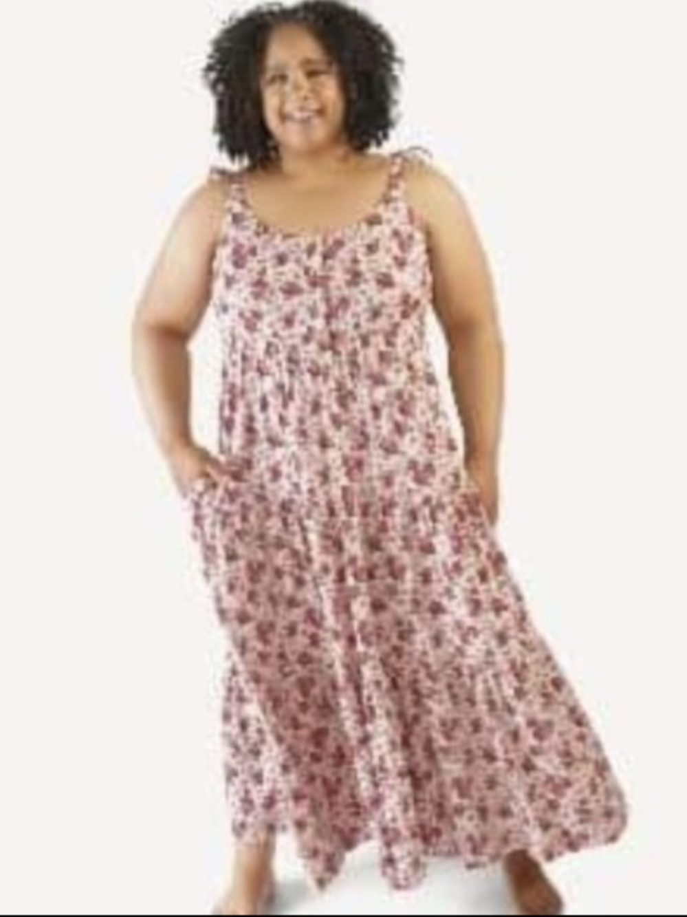 Kate Quinn Women's spaghetti tie Prairie dress strawberry XL 2023